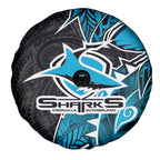 Cronulla Sharks Spare Tire Cover Polynesian Tribal Tattoo Pacific Sport Art