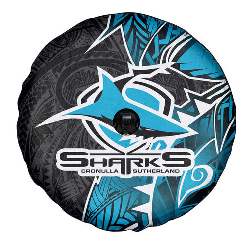 Cronulla Sharks Spare Tire Cover Polynesian Tribal Tattoo Pacific Sport Art