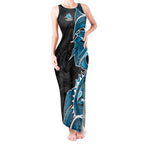Cronulla Sharks Tank Maxi Dress Polynesian Tribal Tattoo Pacific Sport Art