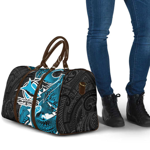 Cronulla Sharks Travel Bag Polynesian Tribal Tattoo Pacific Sport Art