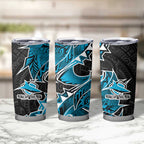 Cronulla Sharks Tumbler Cup Polynesian Tribal Tattoo Pacific Sport Art