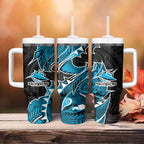 Cronulla Sharks Tumbler With Handle Polynesian Tribal Tattoo Pacific Sport Art