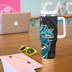 Cronulla Sharks Tumbler With Handle Polynesian Tribal Tattoo Pacific Sport Art