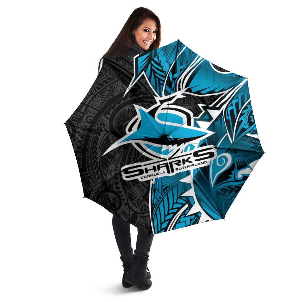 Cronulla Sharks Umbrella Polynesian Tribal Tattoo Pacific Sport Art