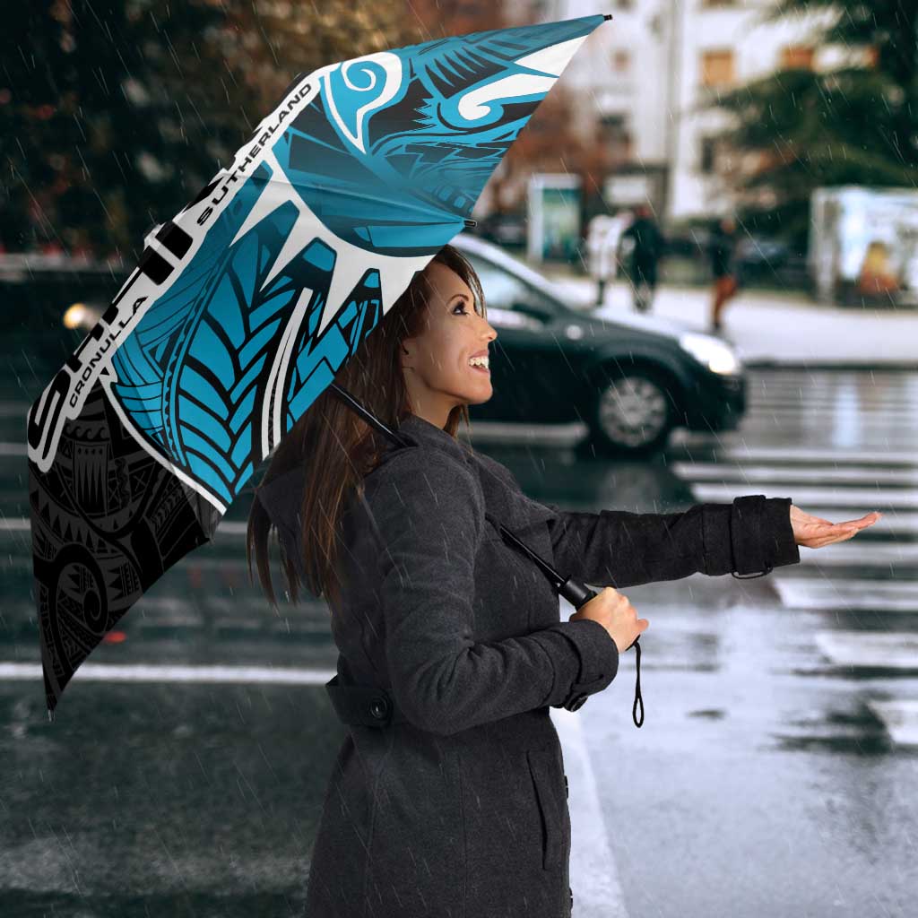 Cronulla Sharks Umbrella Polynesian Tribal Tattoo Pacific Sport Art