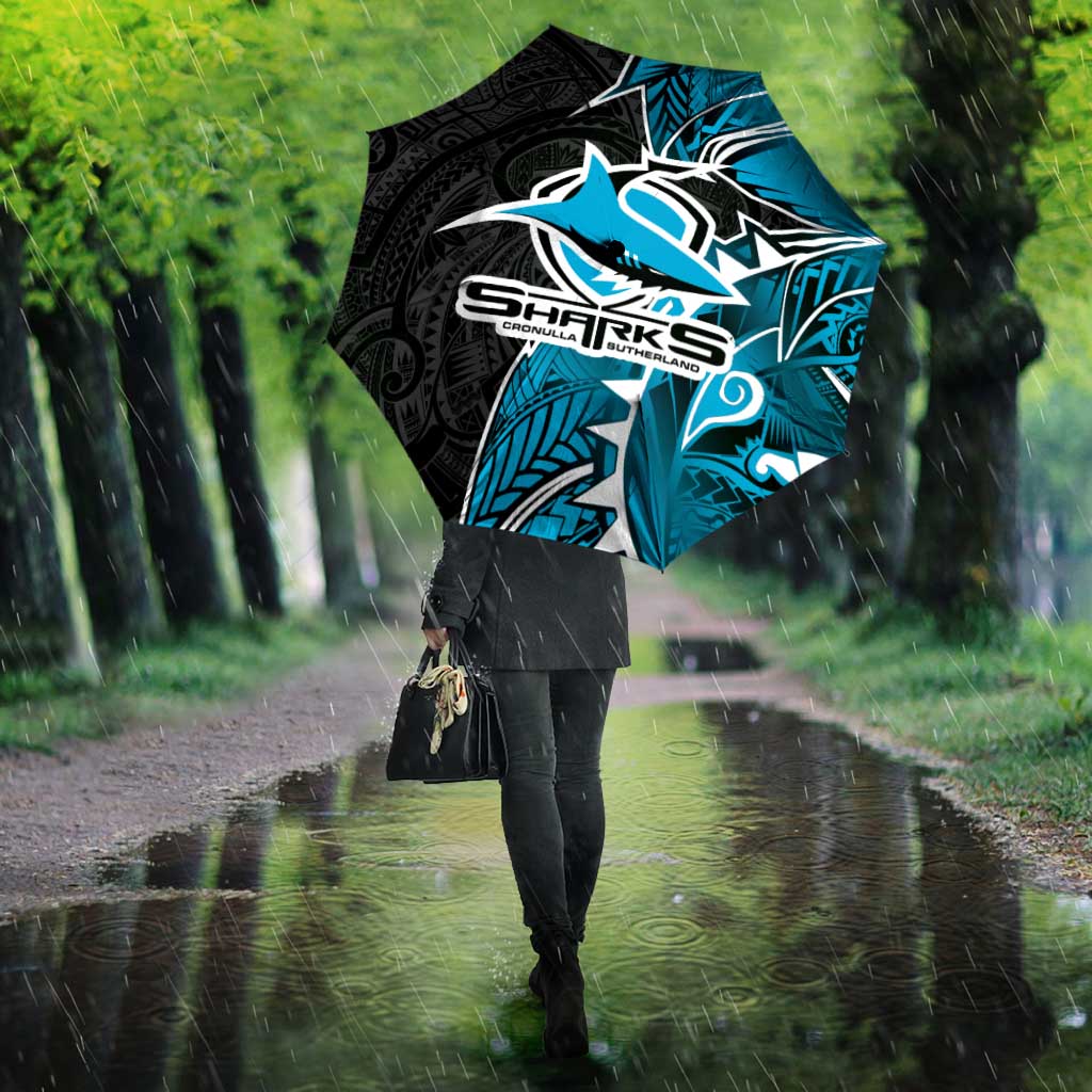 Cronulla Sharks Umbrella Polynesian Tribal Tattoo Pacific Sport Art