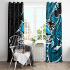 Cronulla Sharks Window Curtain Polynesian Tribal Tattoo Pacific Sport Art