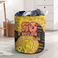 Richmond Tigers NAIDOC Week 2026 Laundry Basket Australian Aboriginal Dot Art Dreamtime Pattern Style