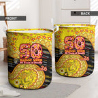 Richmond Tigers NAIDOC Week 2026 Laundry Basket Australian Aboriginal Dot Art Dreamtime Pattern Style