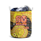 Richmond Tigers NAIDOC Week 2026 Laundry Basket Australian Aboriginal Dot Art Dreamtime Pattern Style