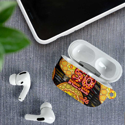 Richmond Tigers NAIDOC Week 2026 AirPods Case Australian Aboriginal Dot Art Dreamtime Pattern Style