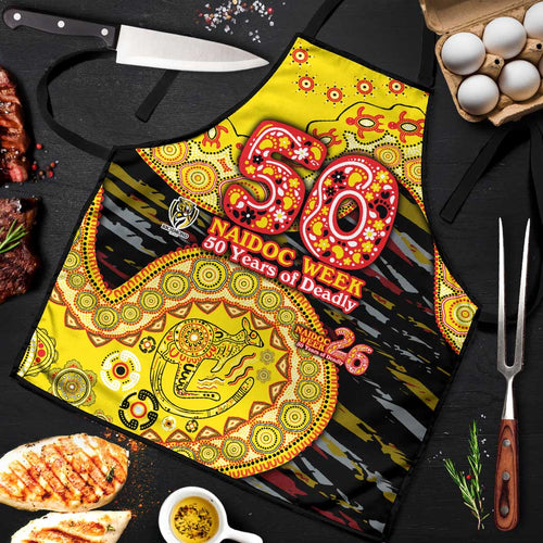Richmond Tigers NAIDOC Week 2026 Apron Australian Aboriginal Dot Art Dreamtime Pattern Style
