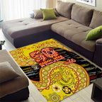 Richmond Tigers NAIDOC Week 2026 Area Rug Australian Aboriginal Dot Art Dreamtime Pattern Style