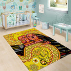 Richmond Tigers NAIDOC Week 2026 Area Rug Australian Aboriginal Dot Art Dreamtime Pattern Style