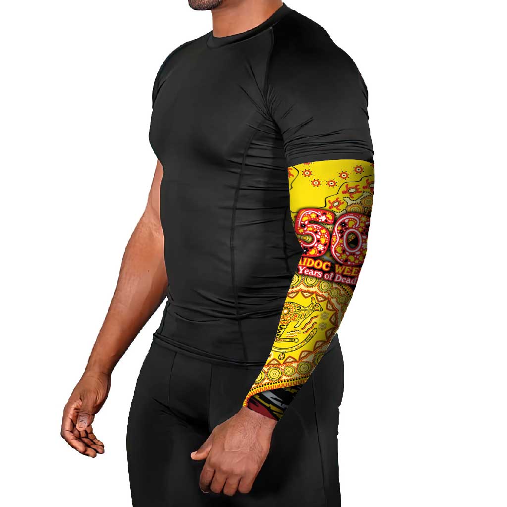 Richmond Tigers NAIDOC Week 2026 Arm Sleeves Australian Aboriginal Dot Art Dreamtime Pattern Style