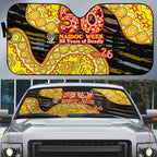 Richmond Tigers NAIDOC Week 2026 Auto Sun Shade Australian Aboriginal Dot Art Dreamtime Pattern Style