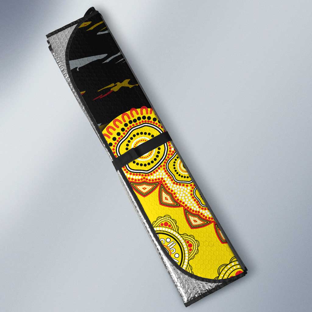 Richmond Tigers NAIDOC Week 2026 Auto Sun Shade Australian Aboriginal Dot Art Dreamtime Pattern Style