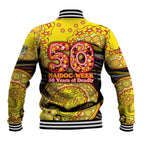 Richmond Tigers NAIDOC Week 2026 Baseball Jacket Australian Aboriginal Dot Art Dreamtime Pattern Style