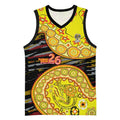 Richmond Tigers NAIDOC Week 2026 Basketball Jersey Australian Aboriginal Dot Art Dreamtime Pattern Style