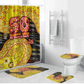 Richmond Tigers NAIDOC Week 2026 Bathroom Set Australian Aboriginal Dot Art Dreamtime Pattern Style
