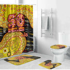 Richmond Tigers NAIDOC Week 2026 Bathroom Set Australian Aboriginal Dot Art Dreamtime Pattern Style