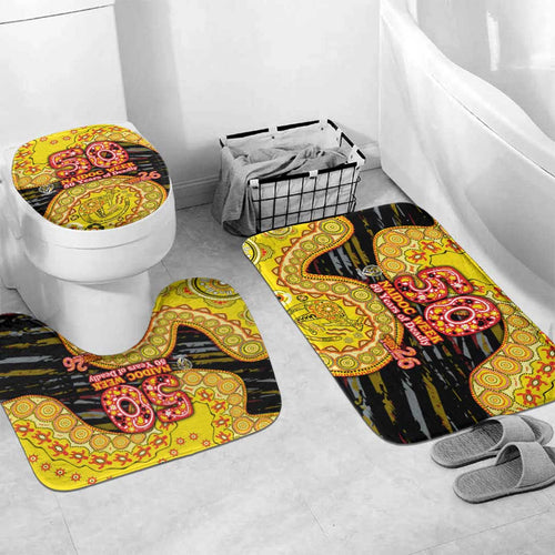 Richmond Tigers NAIDOC Week 2026 Bathroom Set Australian Aboriginal Dot Art Dreamtime Pattern Style