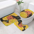 Richmond Tigers NAIDOC Week 2026 Bathroom Set Australian Aboriginal Dot Art Dreamtime Pattern Style