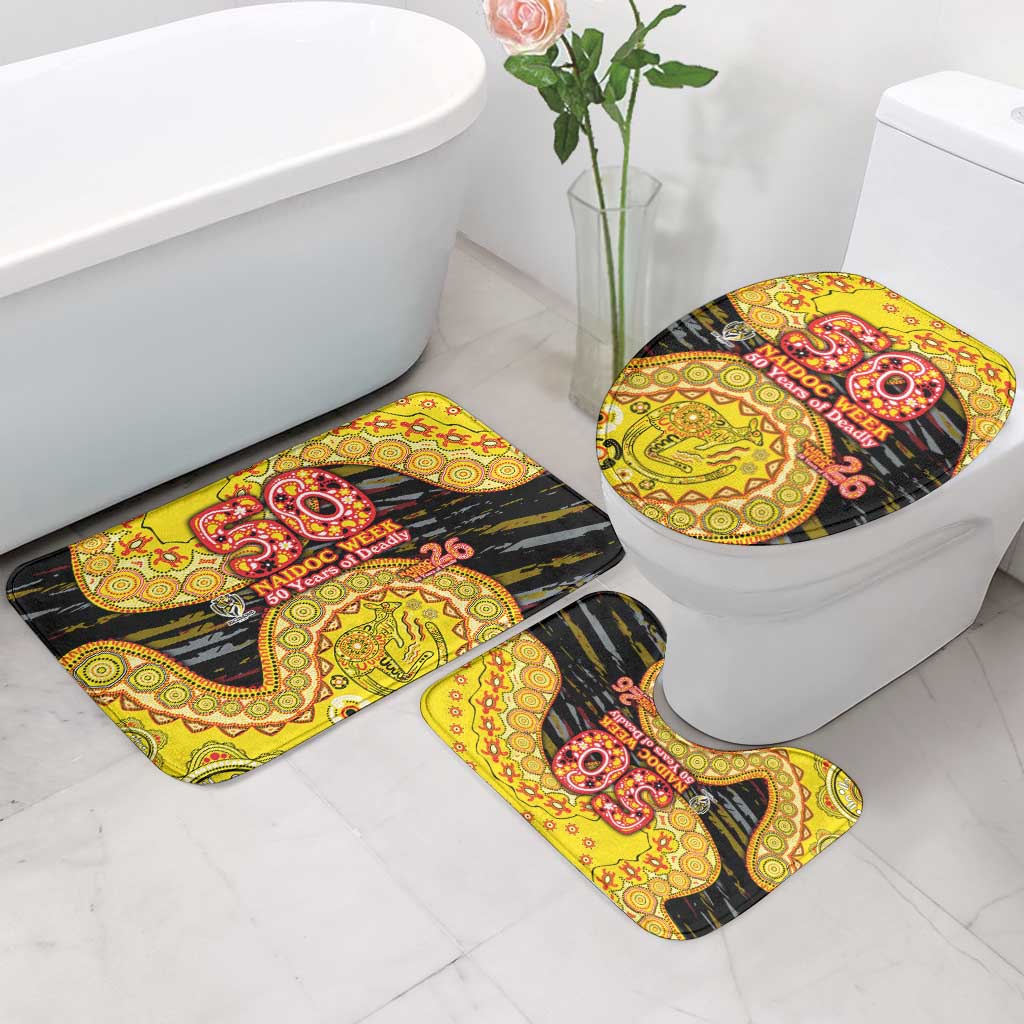 Richmond Tigers NAIDOC Week 2026 Bathroom Set Australian Aboriginal Dot Art Dreamtime Pattern Style