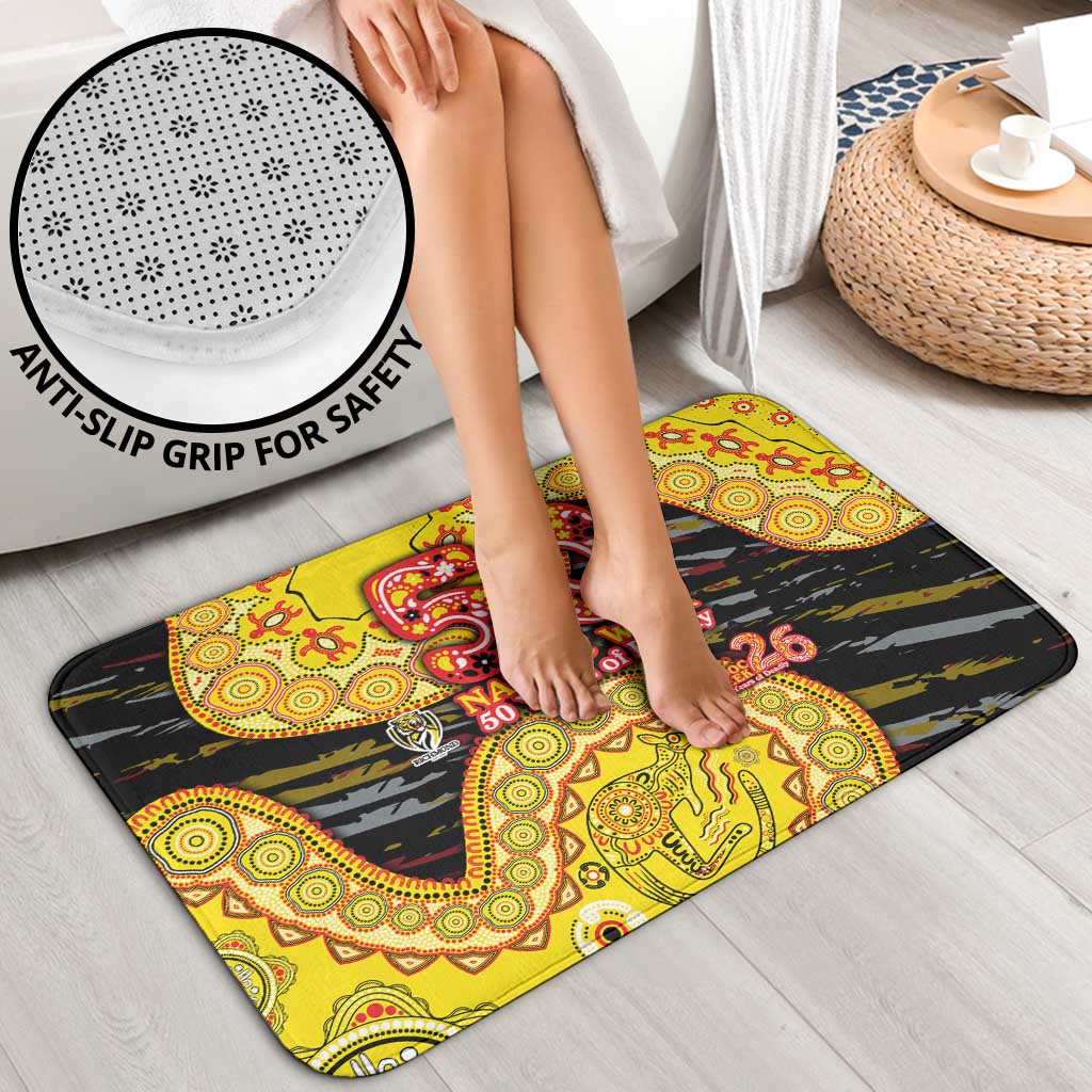 Richmond Tigers NAIDOC Week 2026 Bathroom Set Australian Aboriginal Dot Art Dreamtime Pattern Style