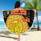 Richmond Tigers NAIDOC Week 2026 Beach Blanket Australian Aboriginal Dot Art Dreamtime Pattern Style