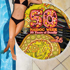 Richmond Tigers NAIDOC Week 2026 Beach Blanket Australian Aboriginal Dot Art Dreamtime Pattern Style