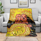 Richmond Tigers NAIDOC Week 2026 Blanket Australian Aboriginal Dot Art Dreamtime Pattern Style