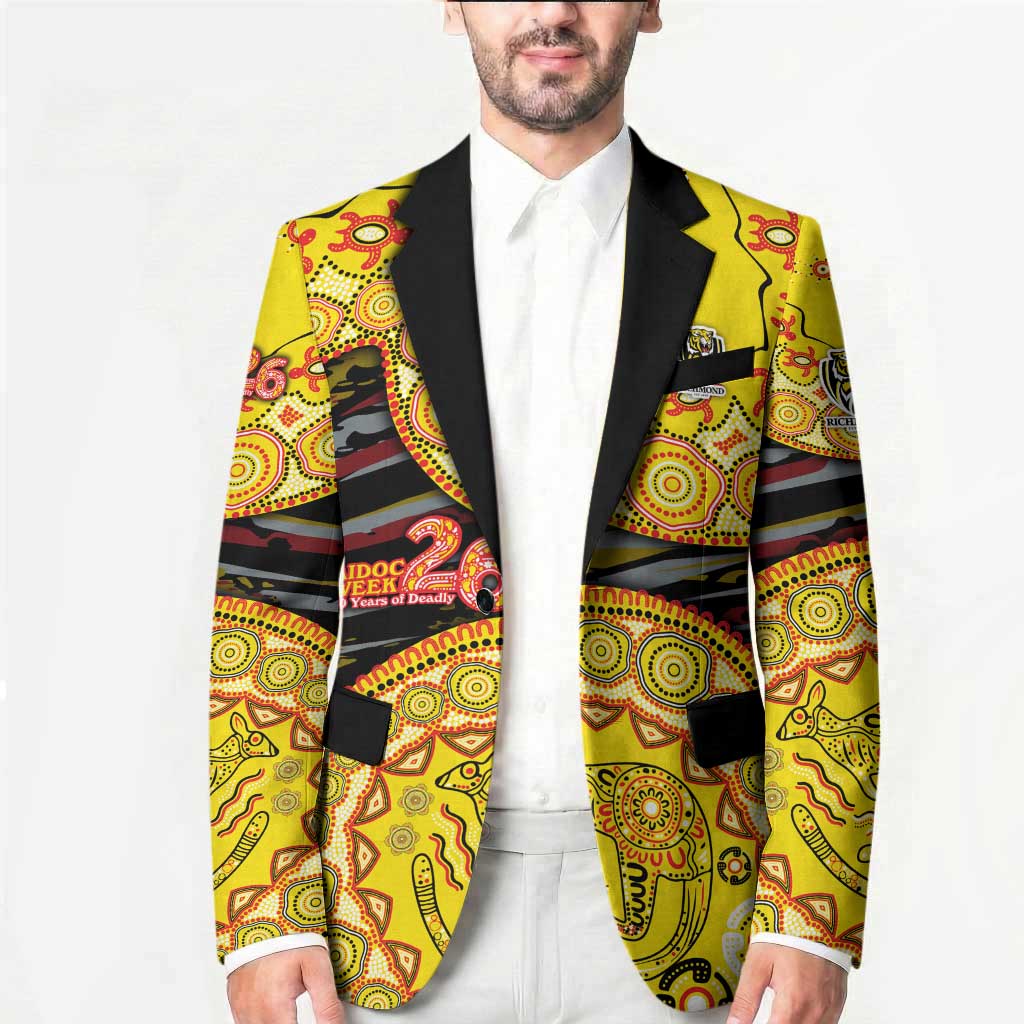 Richmond Tigers NAIDOC Week 2026 Blazer Australian Aboriginal Dot Art Dreamtime Pattern Style