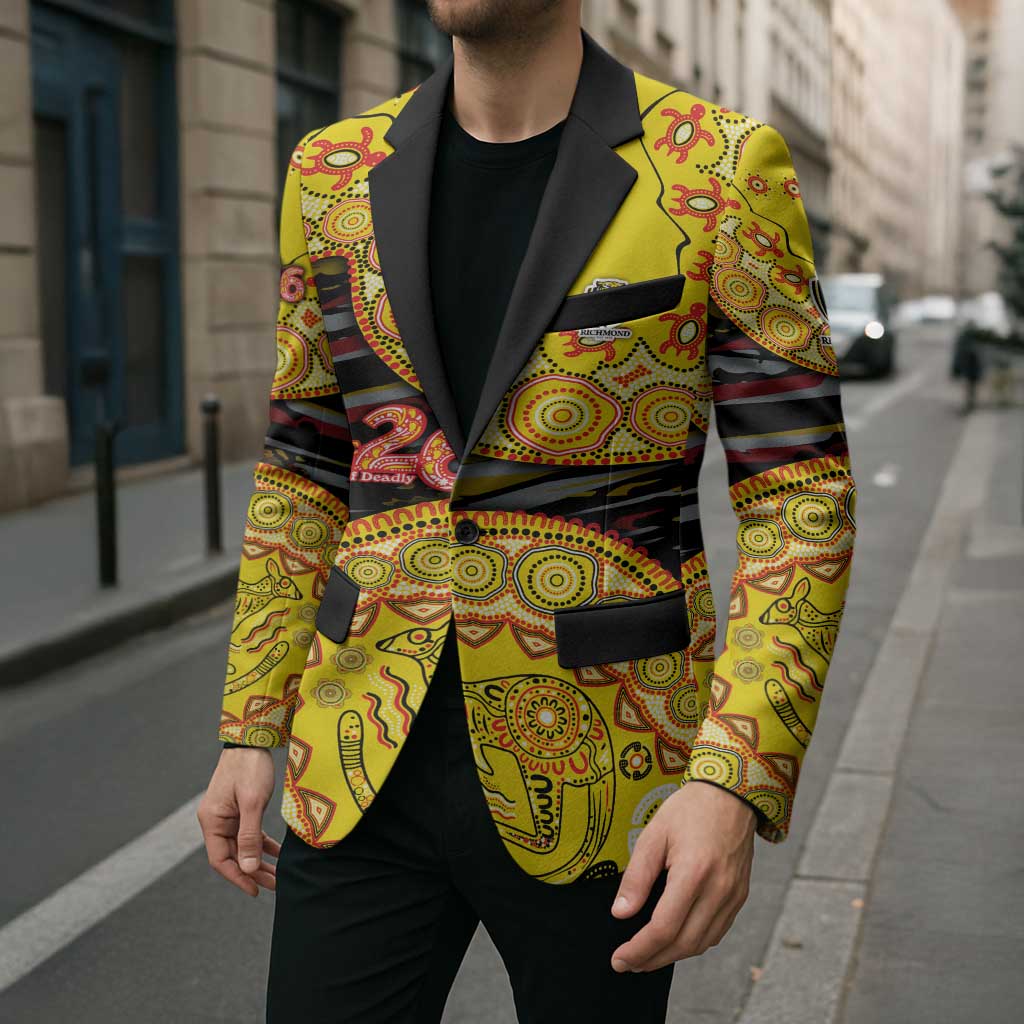 Richmond Tigers NAIDOC Week 2026 Blazer Australian Aboriginal Dot Art Dreamtime Pattern Style