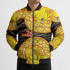 Richmond Tigers NAIDOC Week 2026 Bomber Puffer Jacket Australian Aboriginal Dot Art Dreamtime Pattern Style