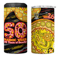 Richmond Tigers NAIDOC Week 2026 4 in 1 Can Cooler Tumbler Australian Aboriginal Dot Art Dreamtime Pattern Style