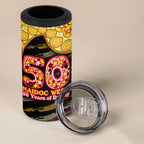 Richmond Tigers NAIDOC Week 2026 4 in 1 Can Cooler Tumbler Australian Aboriginal Dot Art Dreamtime Pattern Style