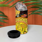 Richmond Tigers NAIDOC Week 2026 4 in 1 Can Cooler Tumbler Australian Aboriginal Dot Art Dreamtime Pattern Style