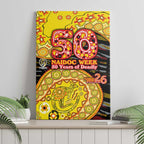 Richmond Tigers NAIDOC Week 2026 Canvas Wall Art Australian Aboriginal Dot Art Dreamtime Pattern Style