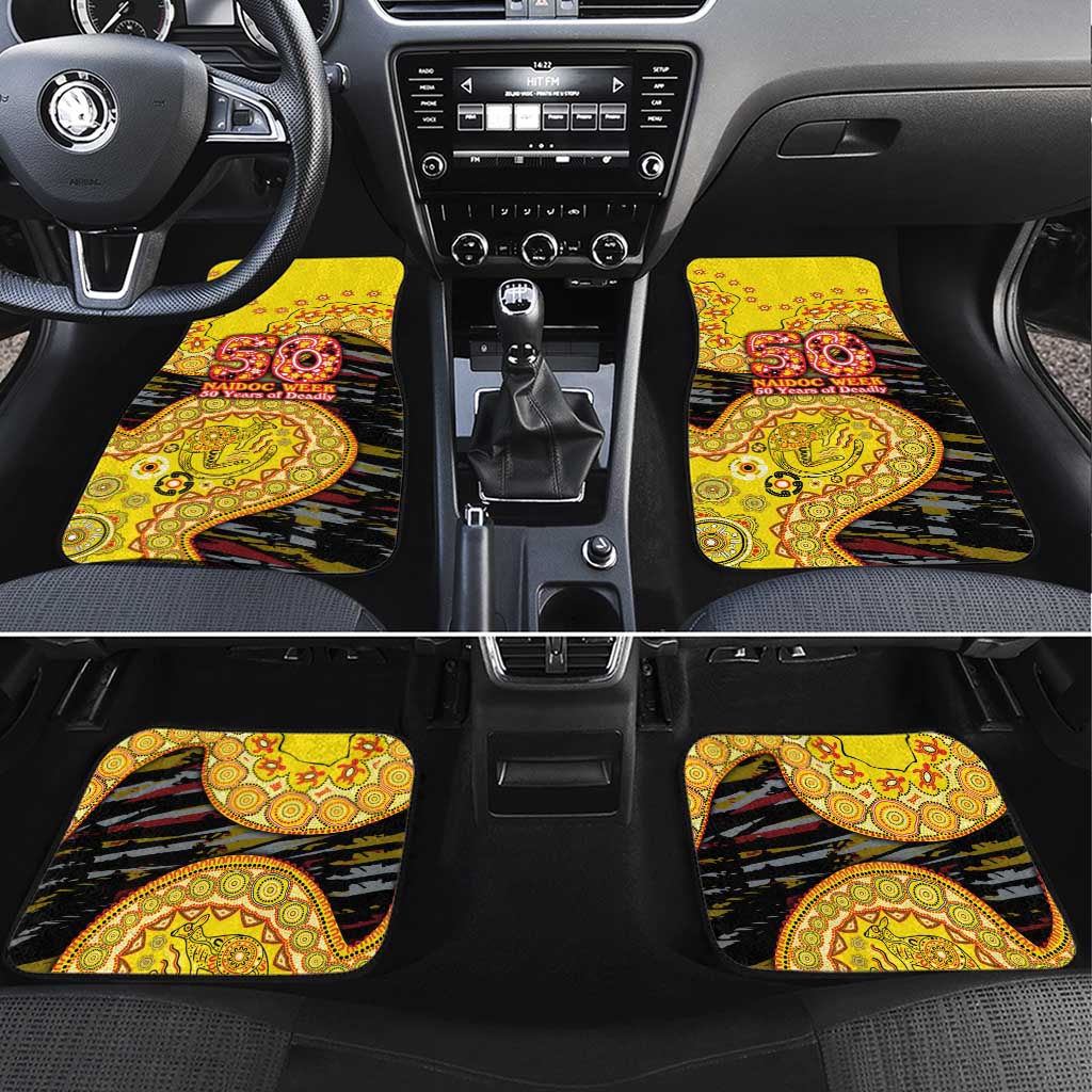 Richmond Tigers NAIDOC Week 2026 Car Mats Australian Aboriginal Dot Art Dreamtime Pattern Style