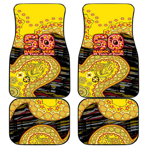 Richmond Tigers NAIDOC Week 2026 Car Mats Australian Aboriginal Dot Art Dreamtime Pattern Style