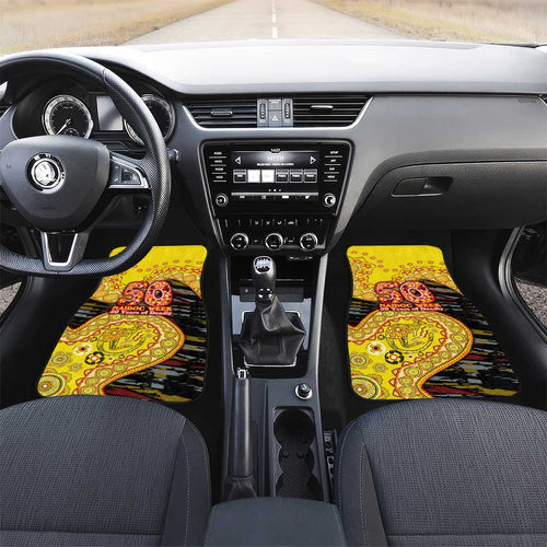 Richmond Tigers NAIDOC Week 2026 Car Mats Australian Aboriginal Dot Art Dreamtime Pattern Style