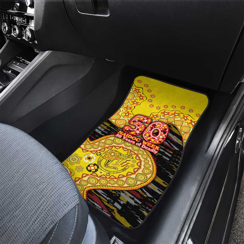 Richmond Tigers NAIDOC Week 2026 Car Mats Australian Aboriginal Dot Art Dreamtime Pattern Style