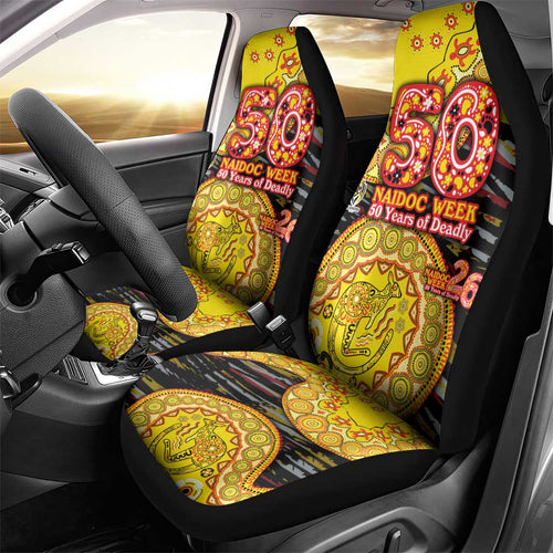 Richmond Tigers NAIDOC Week 2026 Car Seat Cover Australian Aboriginal Dot Art Dreamtime Pattern Style