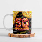 Richmond Tigers NAIDOC Week 2026 Ceramic Mug Australian Aboriginal Dot Art Dreamtime Pattern Style