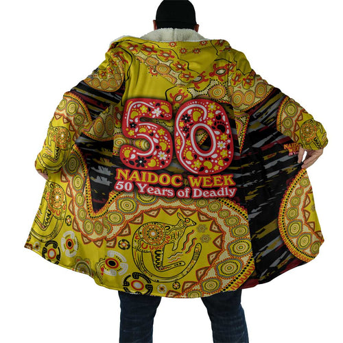 Richmond Tigers NAIDOC Week 2026 Cloak Australian Aboriginal Dot Art Dreamtime Pattern Style