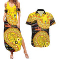Richmond Tigers NAIDOC Week 2026 Couples Matching Summer Maxi Dress and Hawaiian Shirt Australian Aboriginal Dot Art Dreamtime Pattern Style