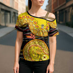 Richmond Tigers NAIDOC Week 2026 Cross Shoulder Shirt Australian Aboriginal Dot Art Dreamtime Pattern Style