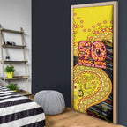 Richmond Tigers NAIDOC Week 2026 Door Cover Australian Aboriginal Dot Art Dreamtime Pattern Style