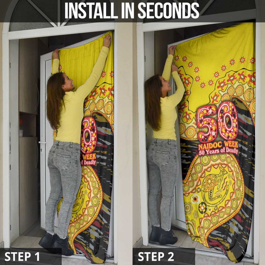 Richmond Tigers NAIDOC Week 2026 Door Cover Australian Aboriginal Dot Art Dreamtime Pattern Style